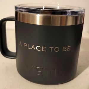 NWT - YETI Rambler 14 oz Black Mug Magslider Lid Stainless Double Wall …